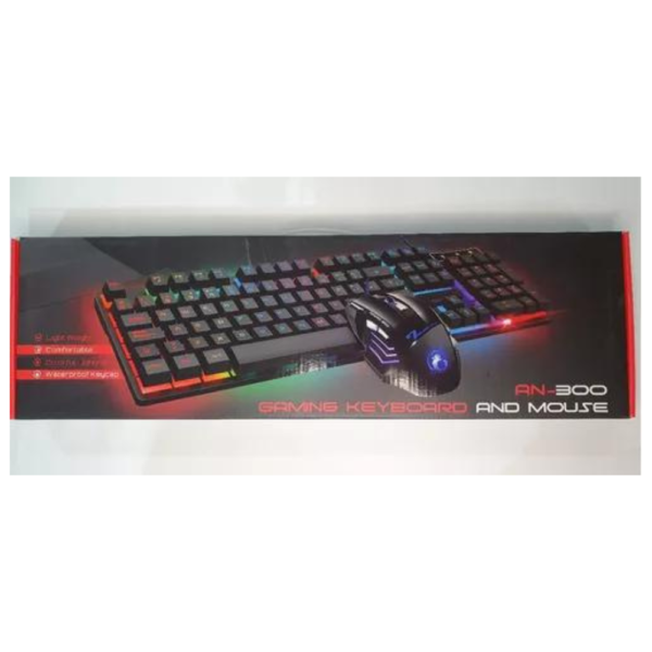 Kit Gamer Teclado Mouse RGB 2400dpi